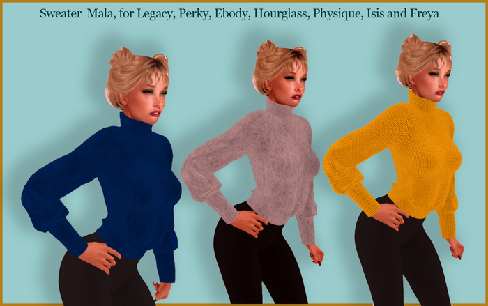 Sweater Maya Hourglass, Physique, Maitreya, Isis, Freya, Eboy