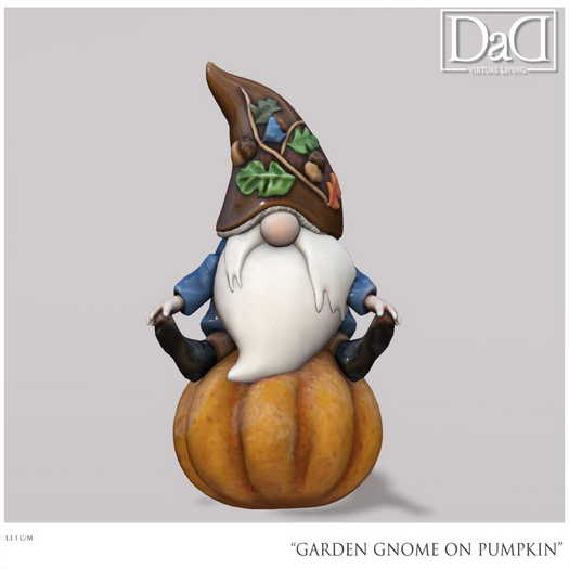 DaD - Garden Gnome on pumpkin - v.1.0