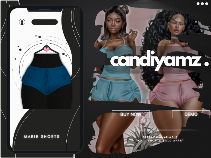 *CY* Marie . Blueberry . Shorts // (Add)