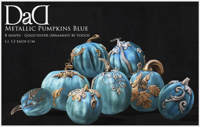 DaD - Metallic Pumpkins Set - Blue  v.1.0