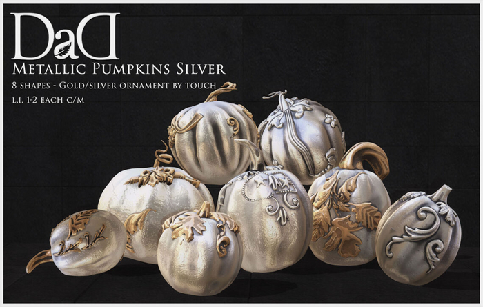 DaD - Metallic Pumpkins Set - Silver  v.1.0 