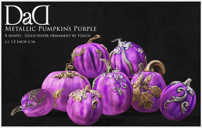 DaD - Metallic Pumpkins Set - Purple  v.1.0 