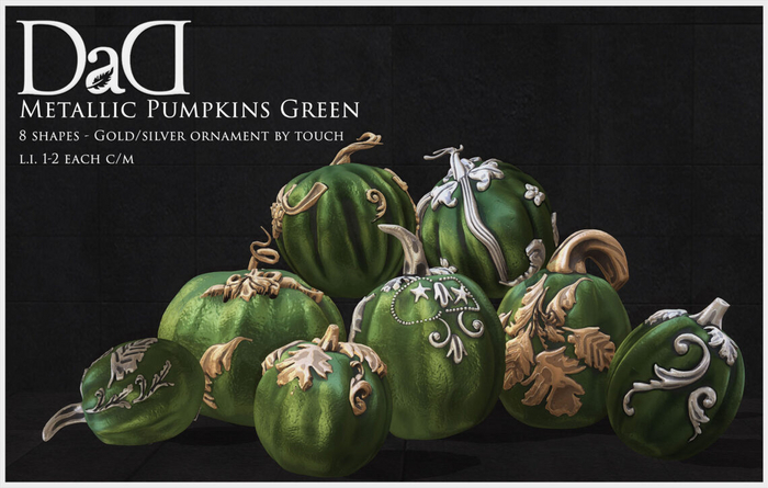 DaD - Metallic Pumpkins Set - Green  v.1.0