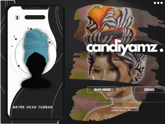 *CY* Metre . H2O . Head Turban Scarf // (Add)
