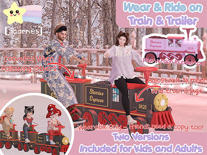 [Starries] Ride on Train Toddlers/Grown