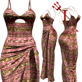 Reindeers Christmas Long Dress Kupra