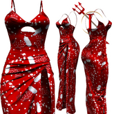 Santa Christmas Long Dress Kupra