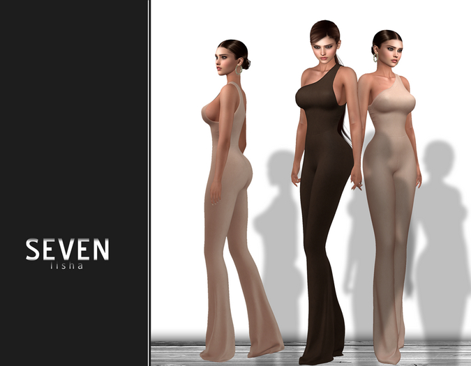 SEVEN - Lisha Jumpsuit (brown - nude)