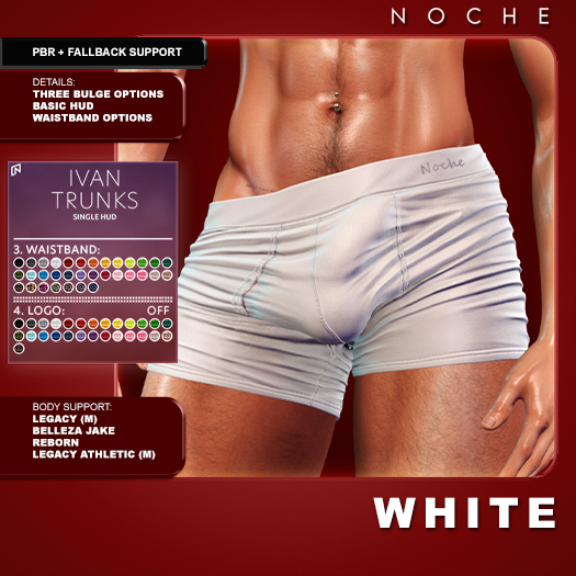 Noche. Ivan Trunks White