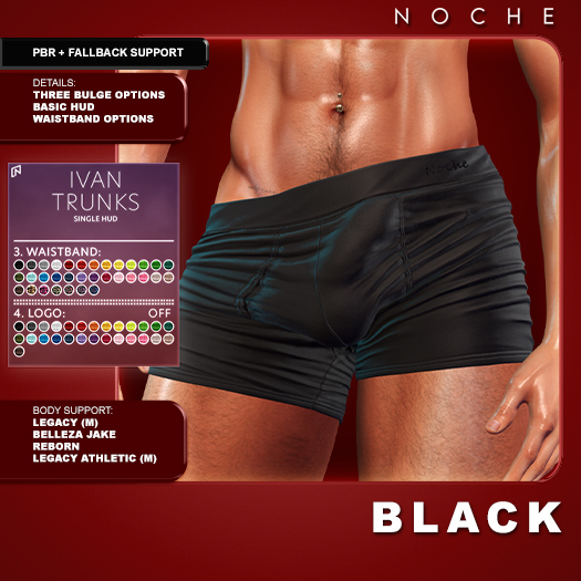 Noche. Ivan Trunks Black