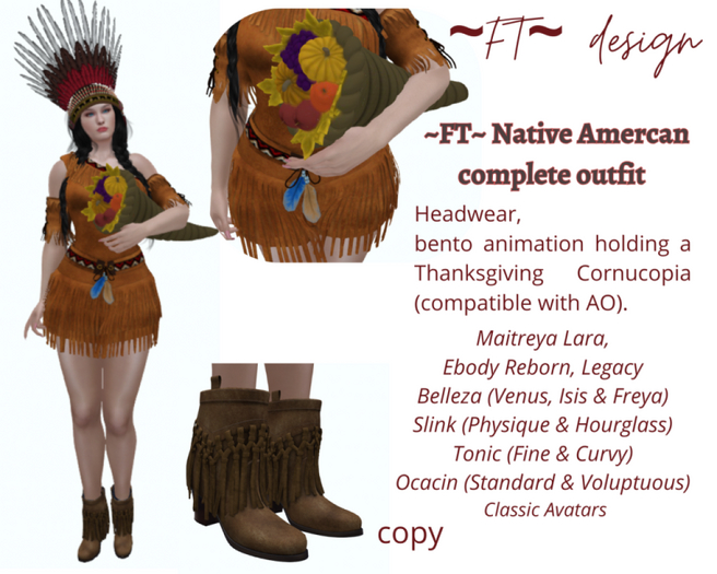 ~FT~ Native American complete outfit 