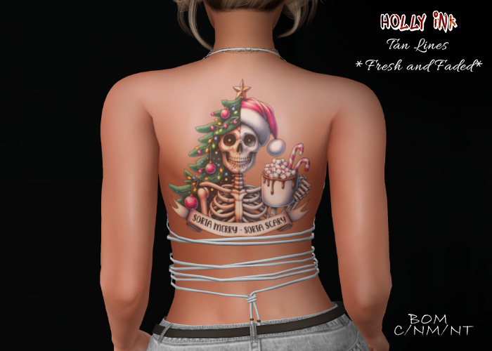 Holly Ink - Sorta Merry BOM tattoo