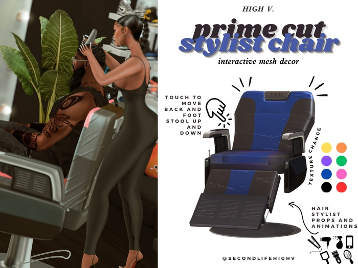 [high v.] Prime Cut Stylist Chair