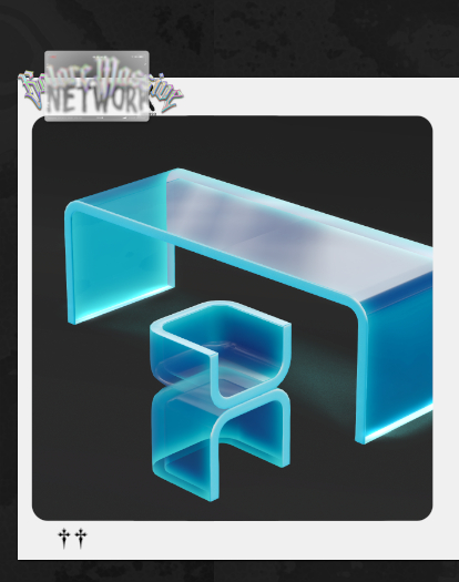 GMN. DEATH BY DISCO - Neon Table Kit - Blue