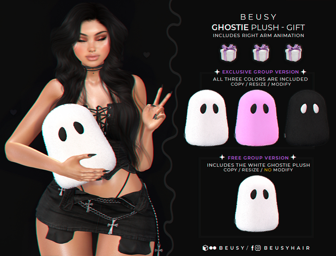 Beusy: Ghostie Plush Accessory / FATPACK