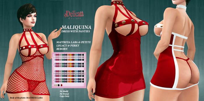 Delicatt Couture - MALIQUINA  DRESS  with Panties - 2024#NOV.#06