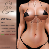 [LinoMi] BOM Tattoo - Lotus