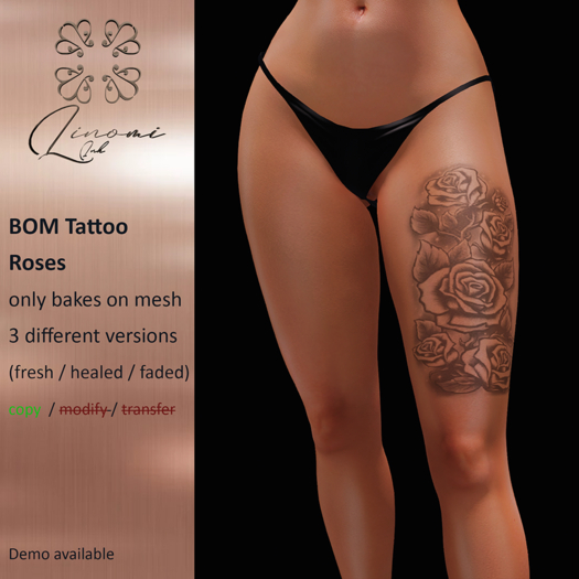 [LinoMi] BOM Tattoo - Roses