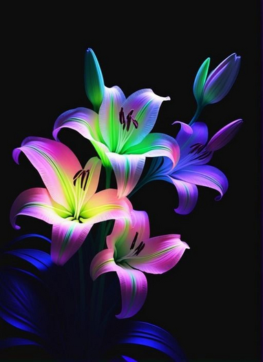 Multicolored lily