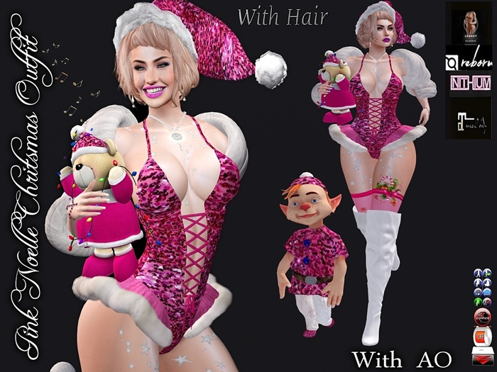 Pink Noelle Chritsmas Outfit