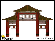 Meshuga Asian Pagoda Gate FULL PERM MESH