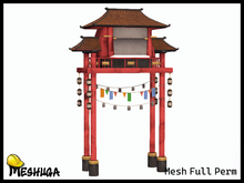 Meshuga Chinese Pagoda Building FULL PERM MESH
