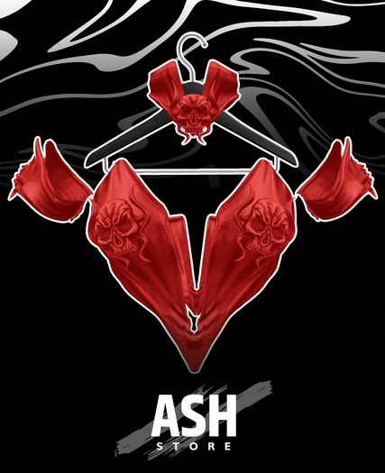 ASH. Huntress Top RED