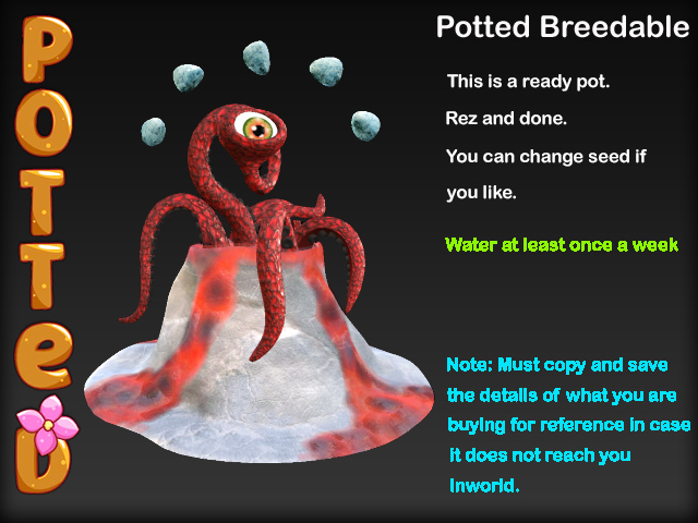 Potted ~ Lava Lair Karnivore Pot - Iceflow