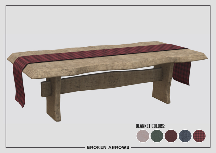 BROKEN ARROWS - Noel Table - White Wood 