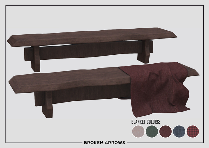 BROKEN ARROWS - Noel Bench - Wood 