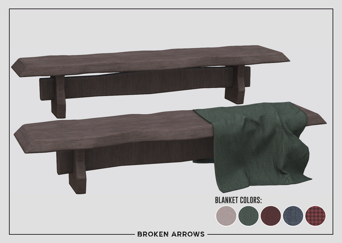 BROKEN ARROWS - Noel Bench - Light Wood 