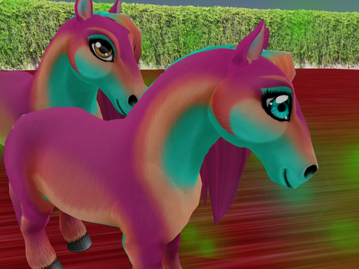 Amaretto Ponie Pals : Painted Paradise Aqua Eyes F