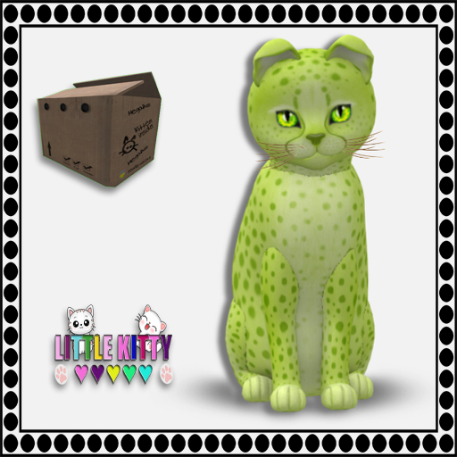 KittyCatS Box - Cheetah! - Lime No. 2 F