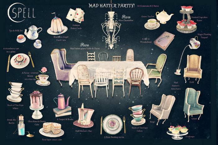 SPELL : Mad Hatter's Armchair [Green]