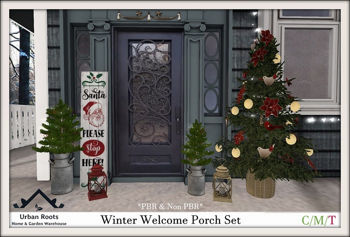 UR Winter Welcome Porch Set 