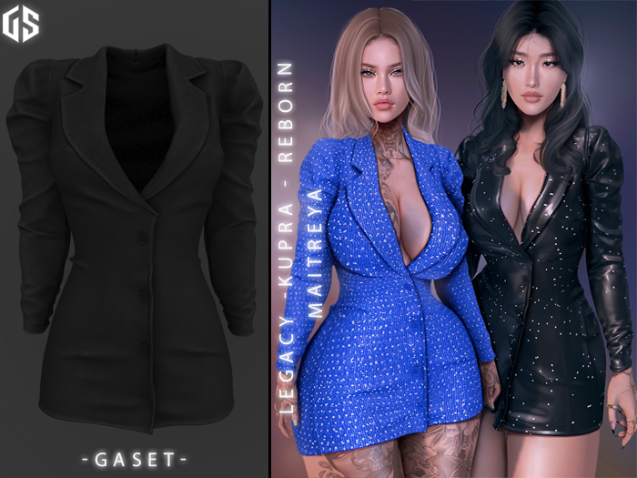 GASET - BLACK GALA DRESS