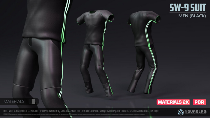 SW-9 SUIT (BLACK + PBR) [Neurolab Inc.]