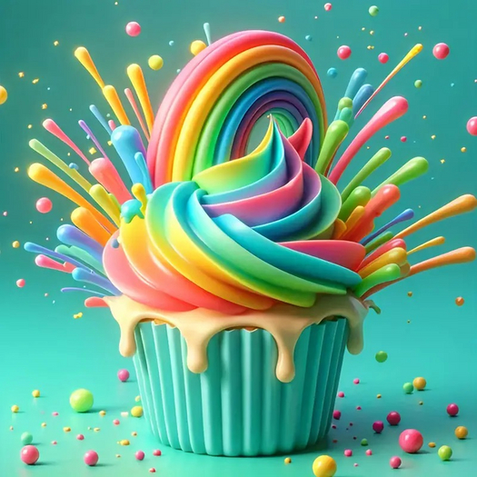 NEON CUPCAKE TEXTURE