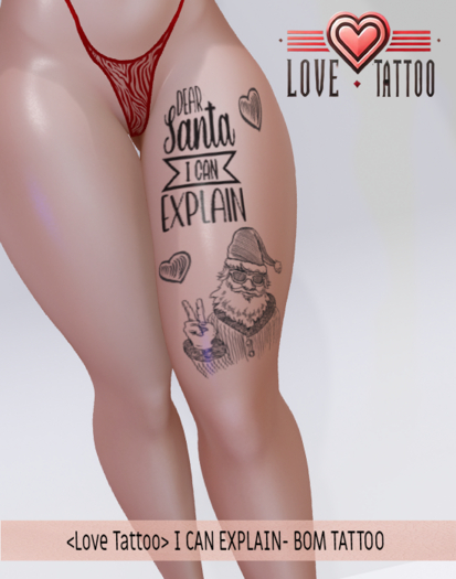 <Love Tattoo> I can explain - BOM TATTOO