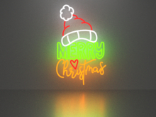 Merry Christmas 17 neon sign Full Permission