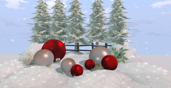 Snowey christmas - Backdrop
