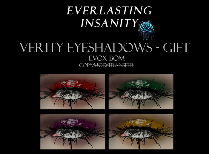 {Everlasting Insanity} Verity Eyeshadows - Gift