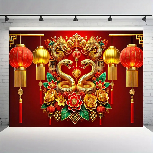 NEW YEARS CHINESE SNAKES TEXTURE