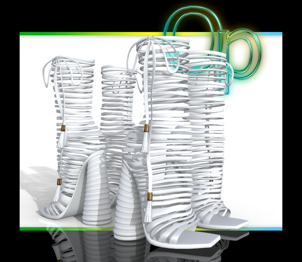 White Gloria Heels Legacy