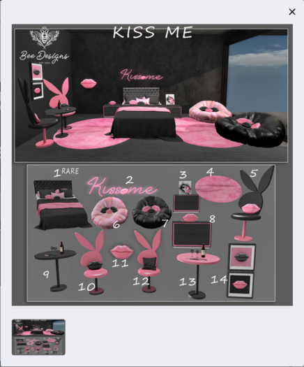01 Bee Designs Kiss me RARE