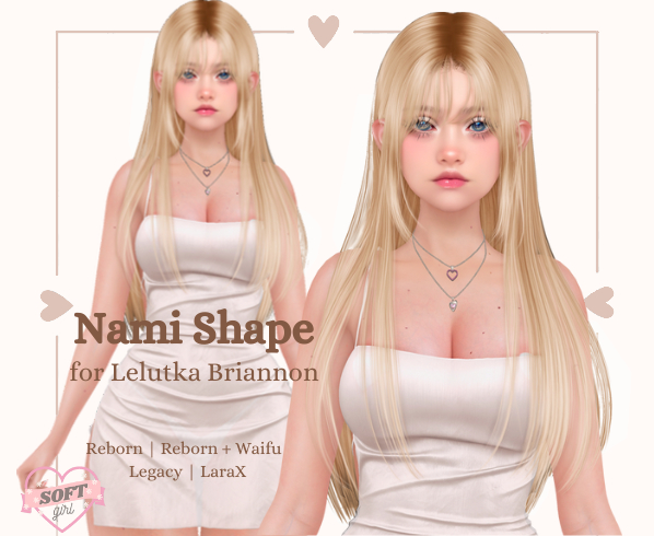 Soft Girl - Nami Shape for lelutka Briannon