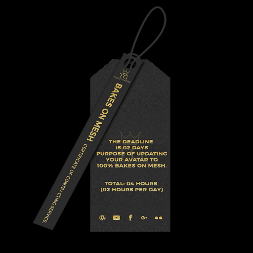 [ TG ] - Credential BAKES ON MESH ~wear~