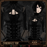=^.^= Curious Kitties - Cyberfuzz Top - Black