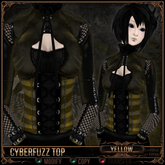 =^.^= Curious Kitties - Cyberfuzz Top - Yellow 