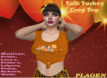 Talk Turkey Crop Top   - PLAGEN  (ADD)